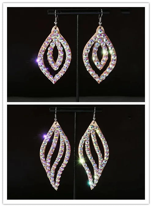 Wholesale Womens Jewelry Stunning Crystal Rhinestone Earrings Sparkling
