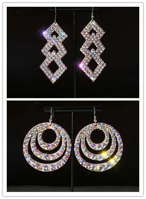 Wholesale Womens Jewelry Stunning Crystal Rhinestone Earrings Sparkling