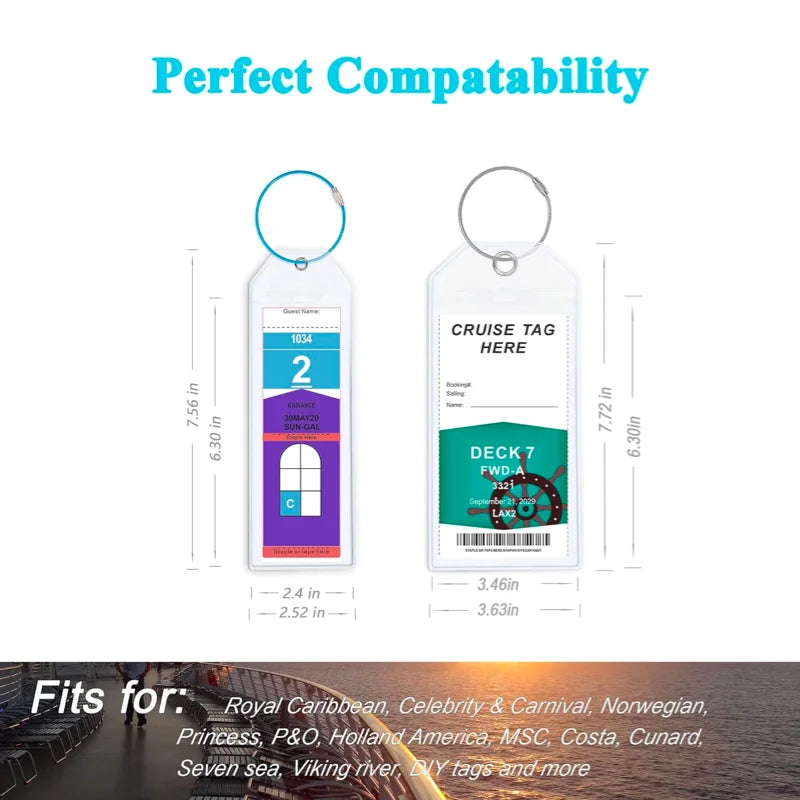Wide and narrow combination Cruise Tags Luggage Tag