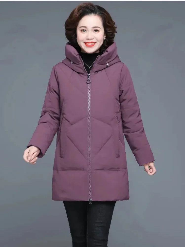 Winter Coat 2022 Middle-aged Mother New Cotton Padded