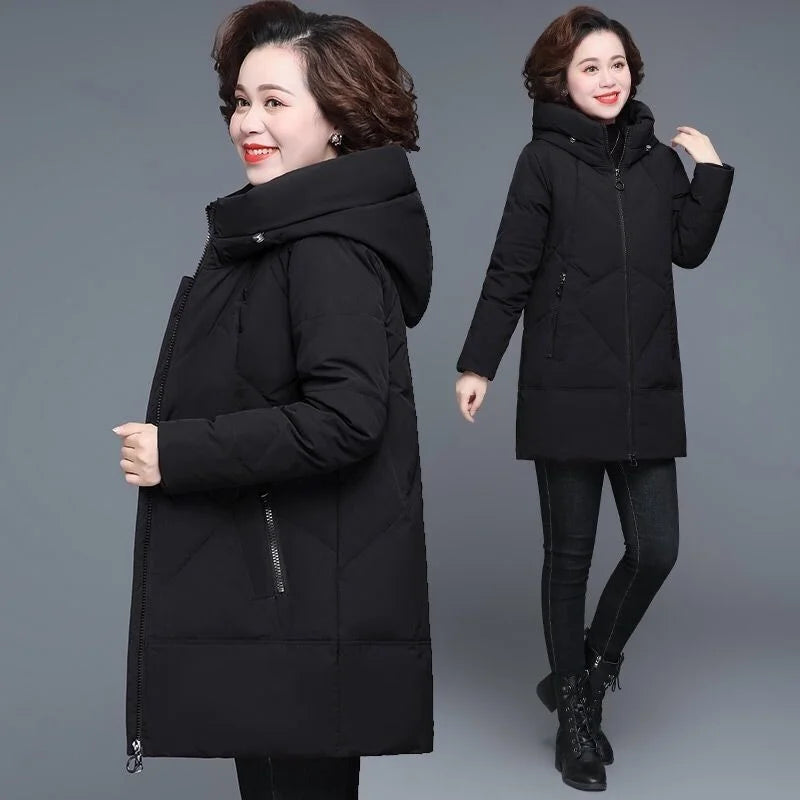 Winter Coat 2022 Middle-aged Mother New Cotton Padded