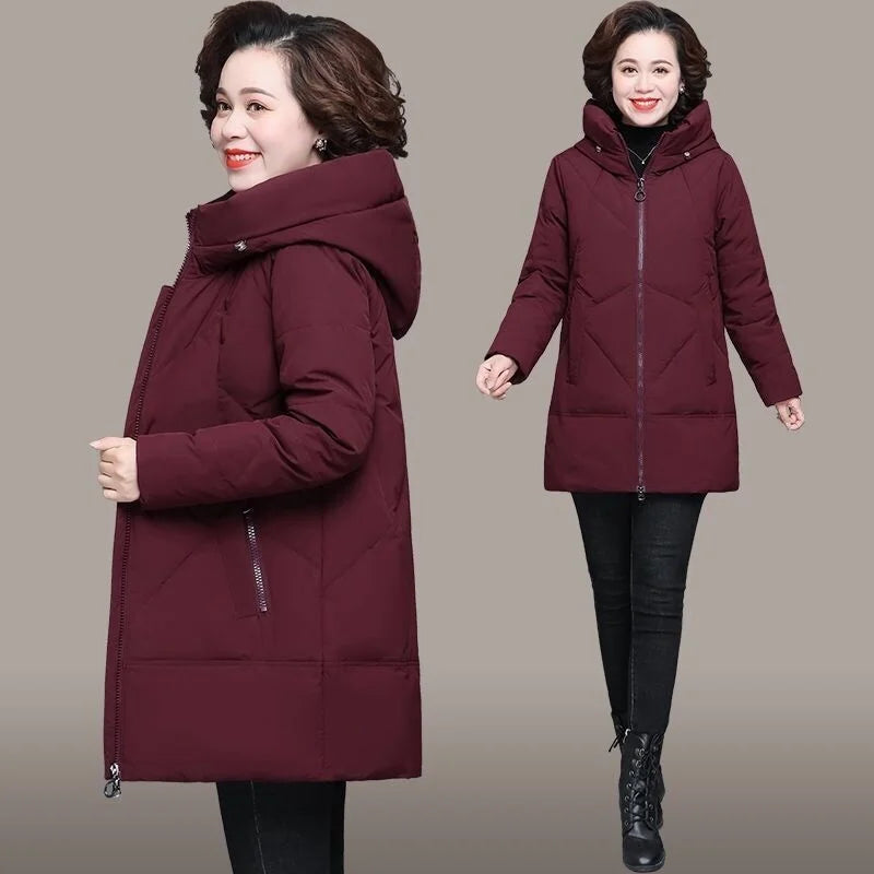 Winter Coat 2022 Middle-aged Mother New Cotton Padded