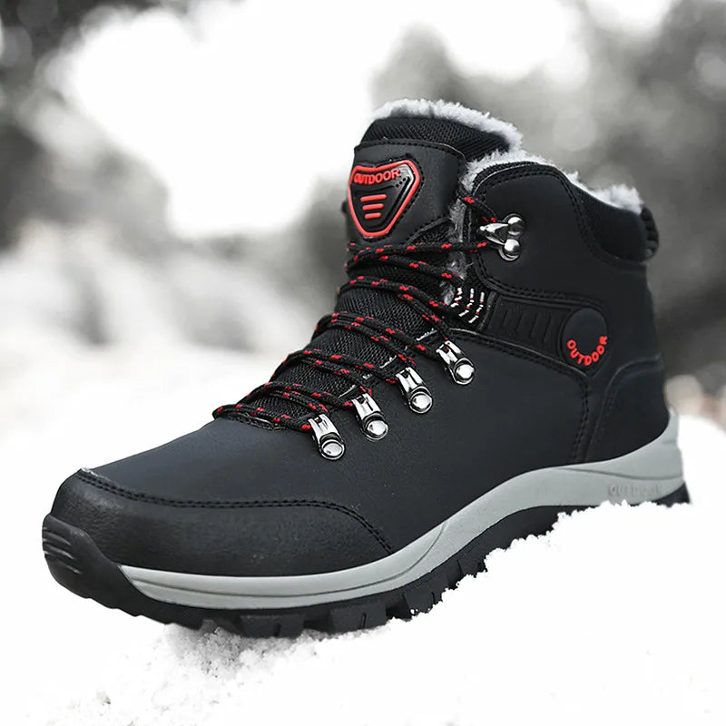 Winter Men Hiking Boots Waterproof Ankle Snow Boots
