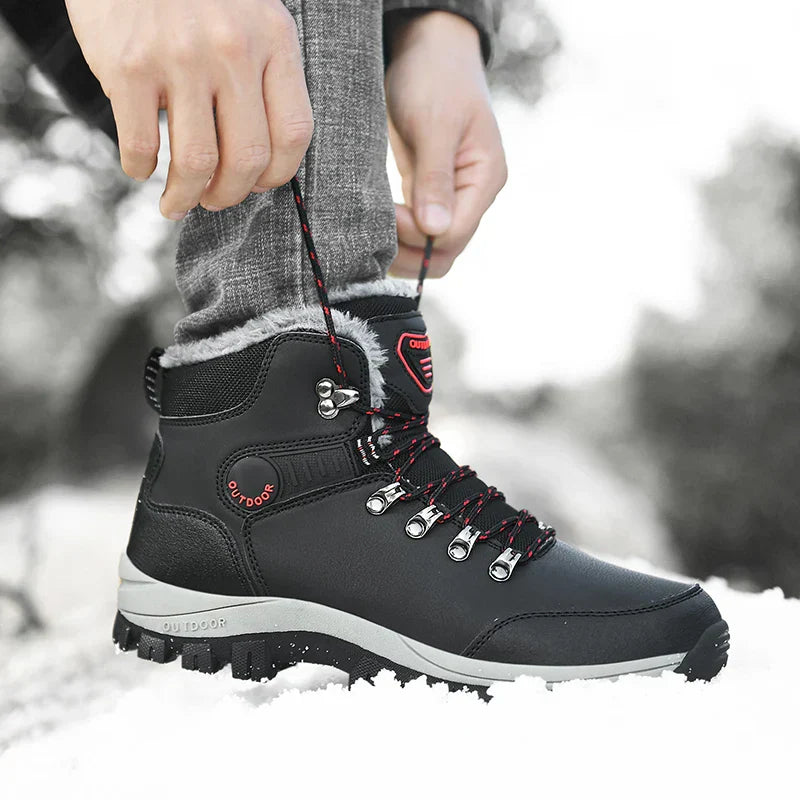 Winter Men Hiking Boots Waterproof Ankle Snow Boots