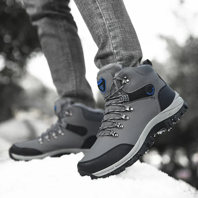 Winter Men Hiking Boots Waterproof Ankle Snow Boots