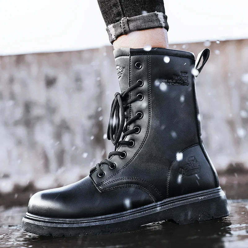 Winter Men Work Safety Shoes Warm Safety Boots