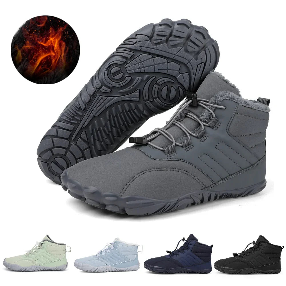 Winter Warm Jogging Sneakers Women Men Rubber Running