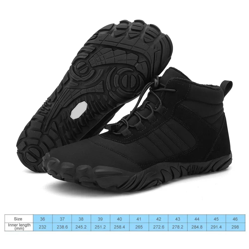 Winter Warm Jogging Sneakers Women Men Rubber Running