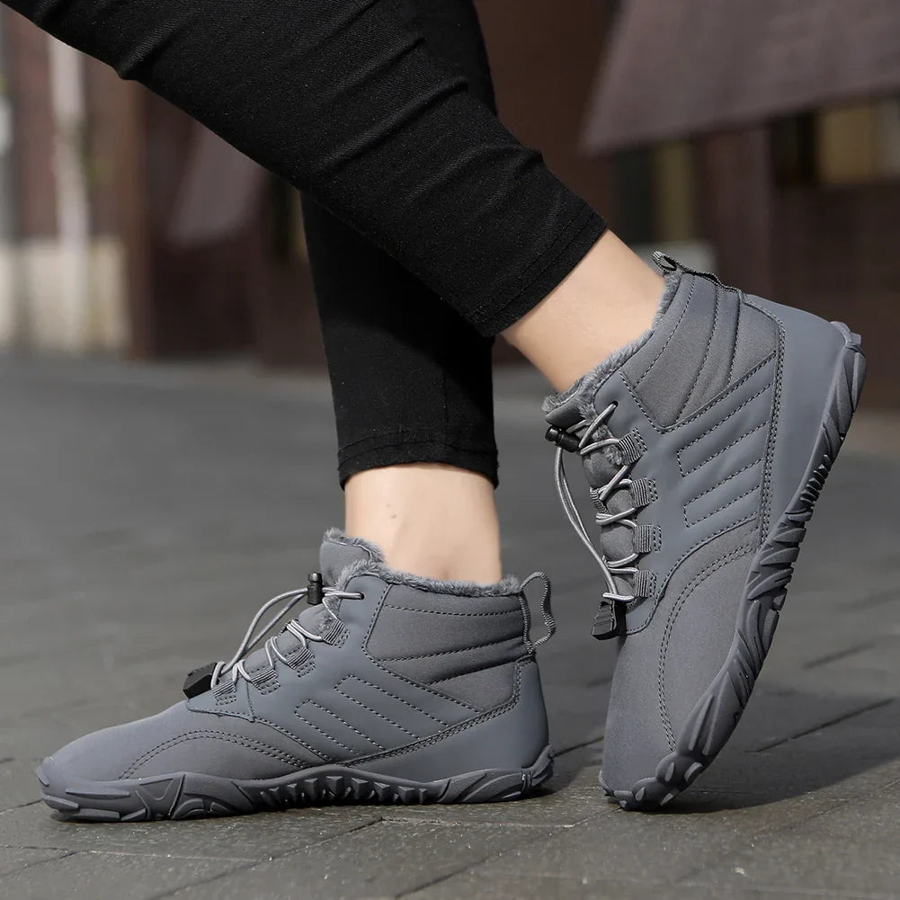 Winter Warm Jogging Sneakers Women Men Rubber Running