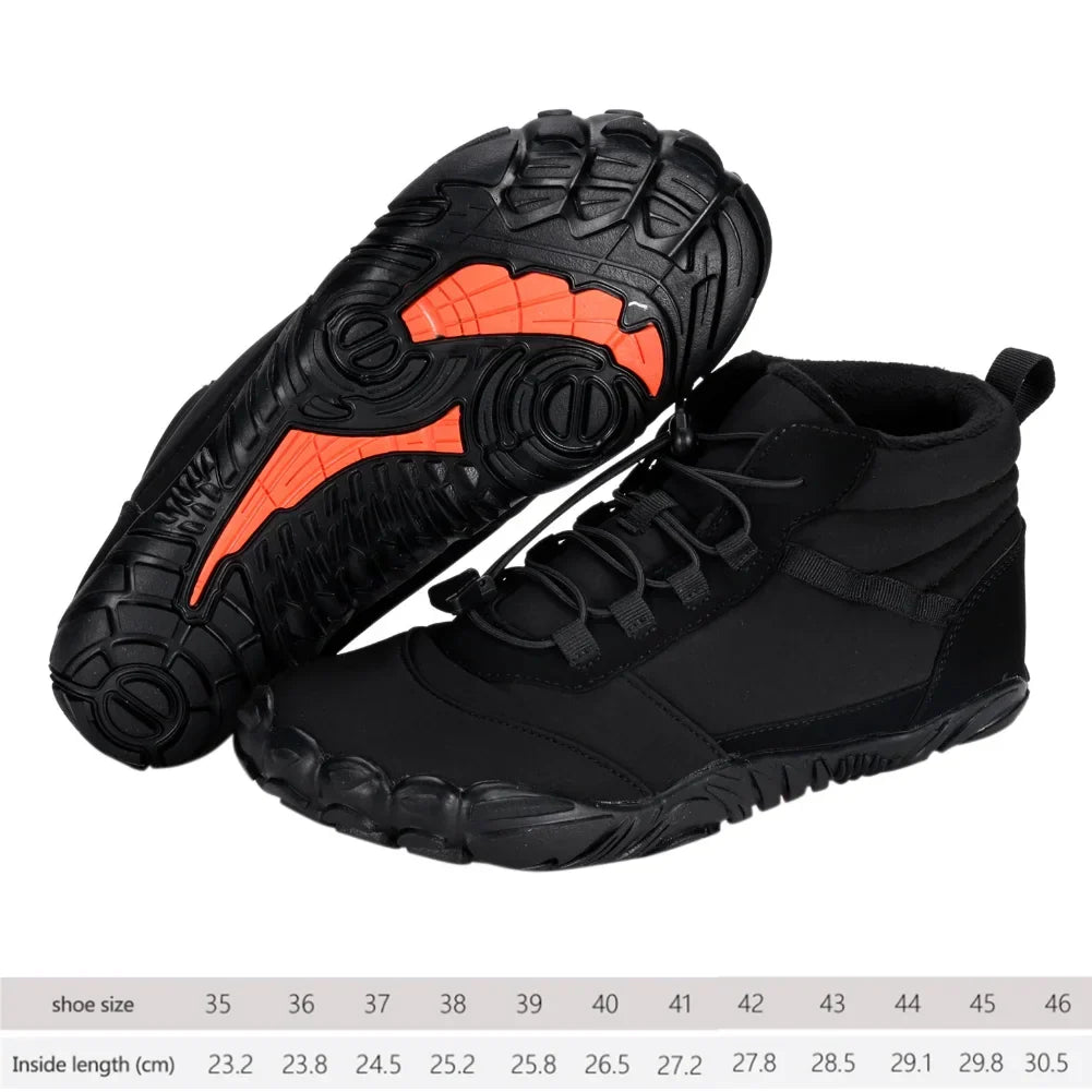 Winter Warm Jogging Sneakers Women Men Rubber Running