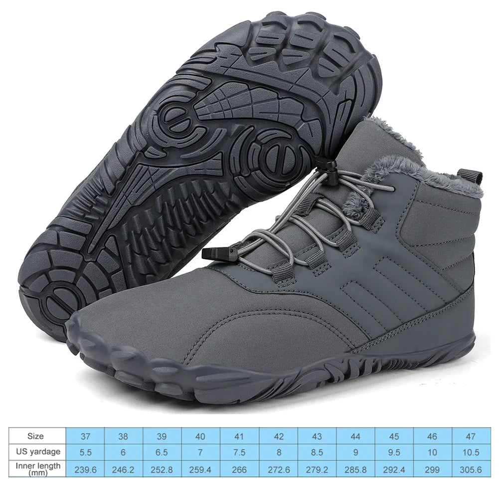Winter Warm Jogging Sneakers Women Men Rubber Running