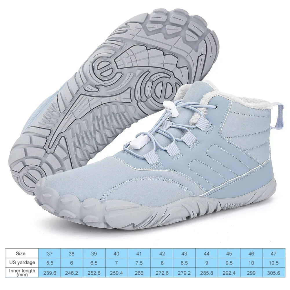 Winter Warm Jogging Sneakers Women Men Rubber Running