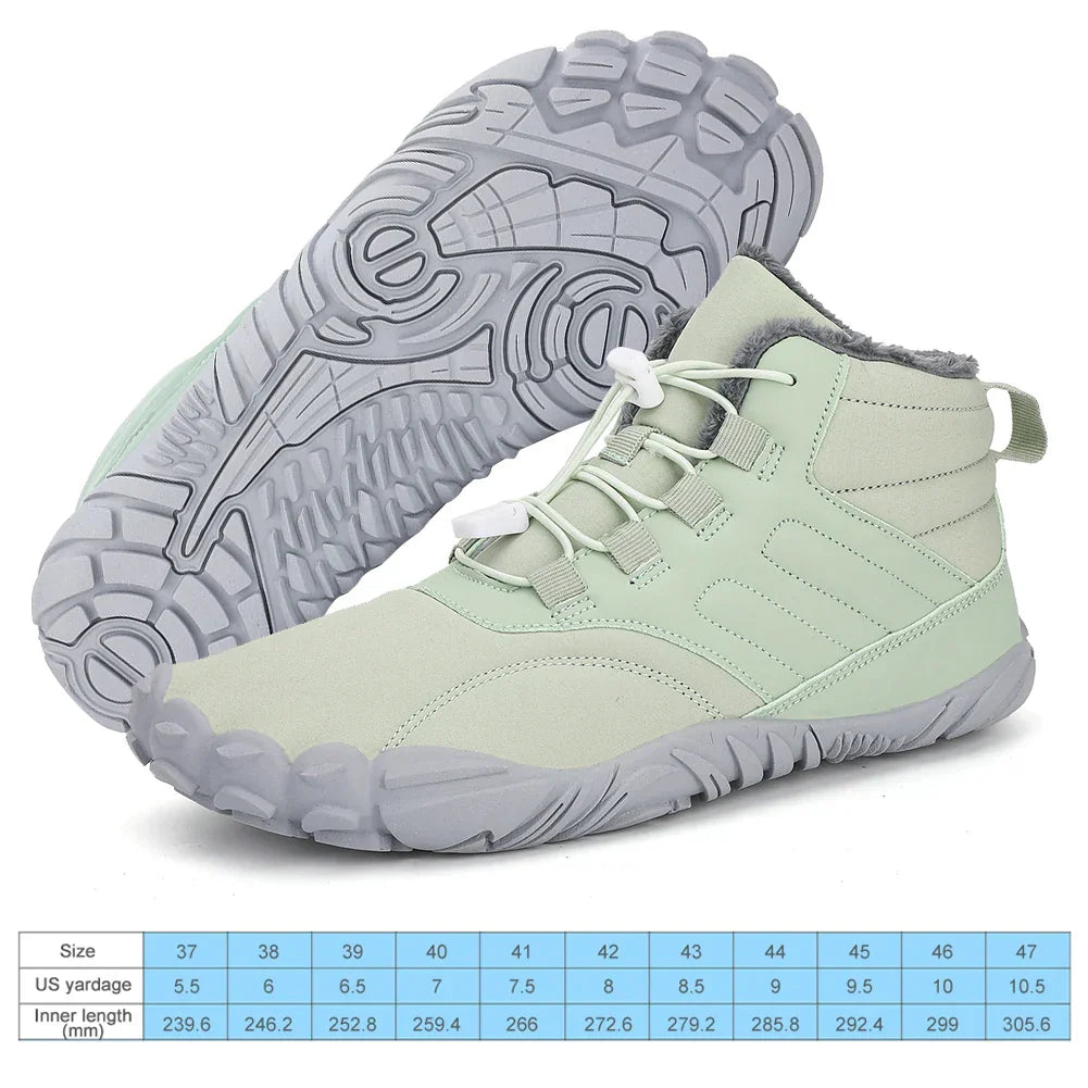 Winter Warm Jogging Sneakers Women Men Rubber Running