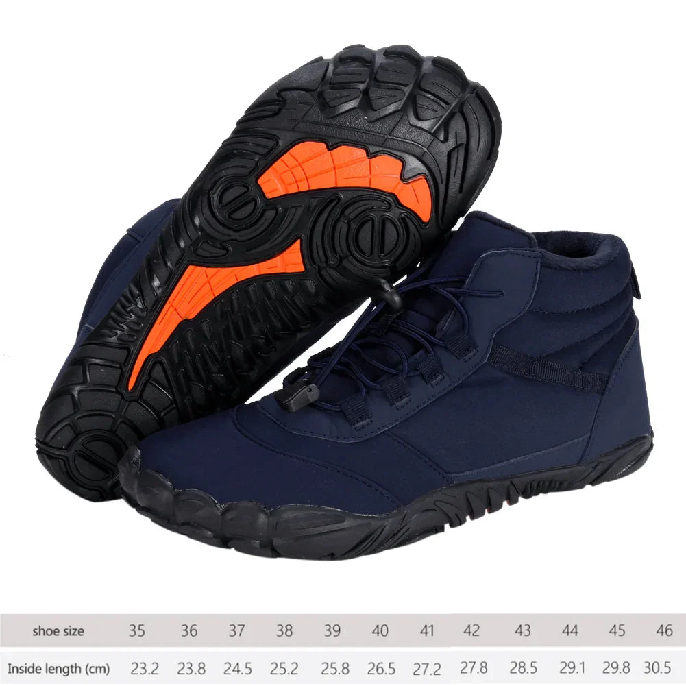 Winter Warm Jogging Sneakers Women Men Rubber Running