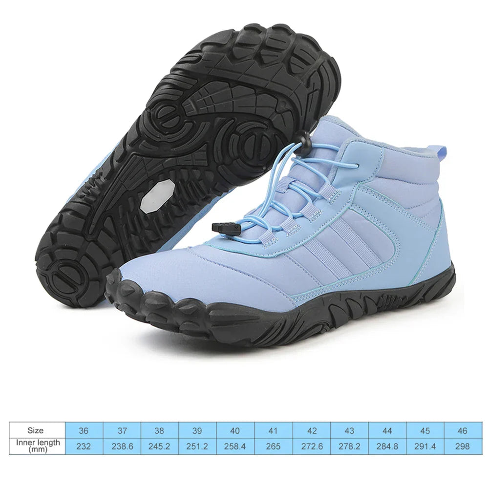 Winter Warm Jogging Sneakers Women Men Rubber Running
