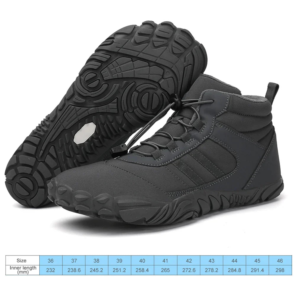 Winter Warm Jogging Sneakers Women Men Rubber Running