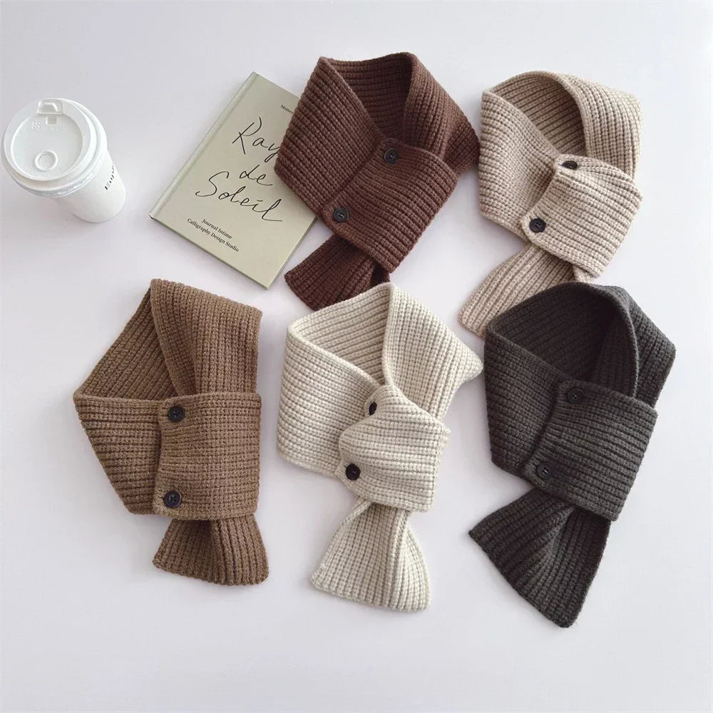 Winter boys girls fashion Korean style solid color