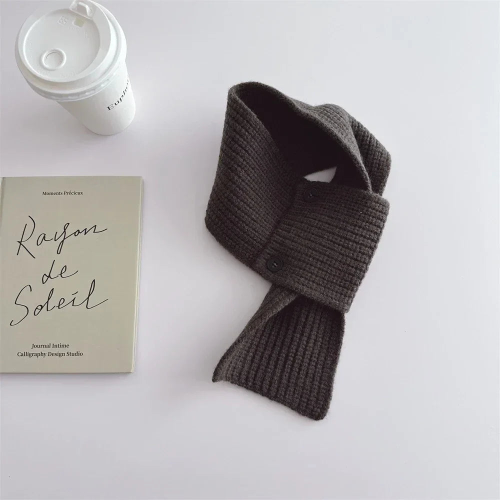 Winter boys girls fashion Korean style solid color
