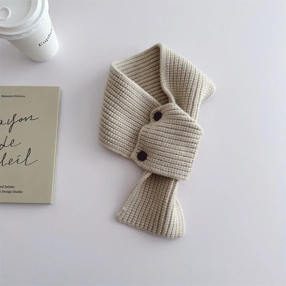 Winter boys girls fashion Korean style solid color