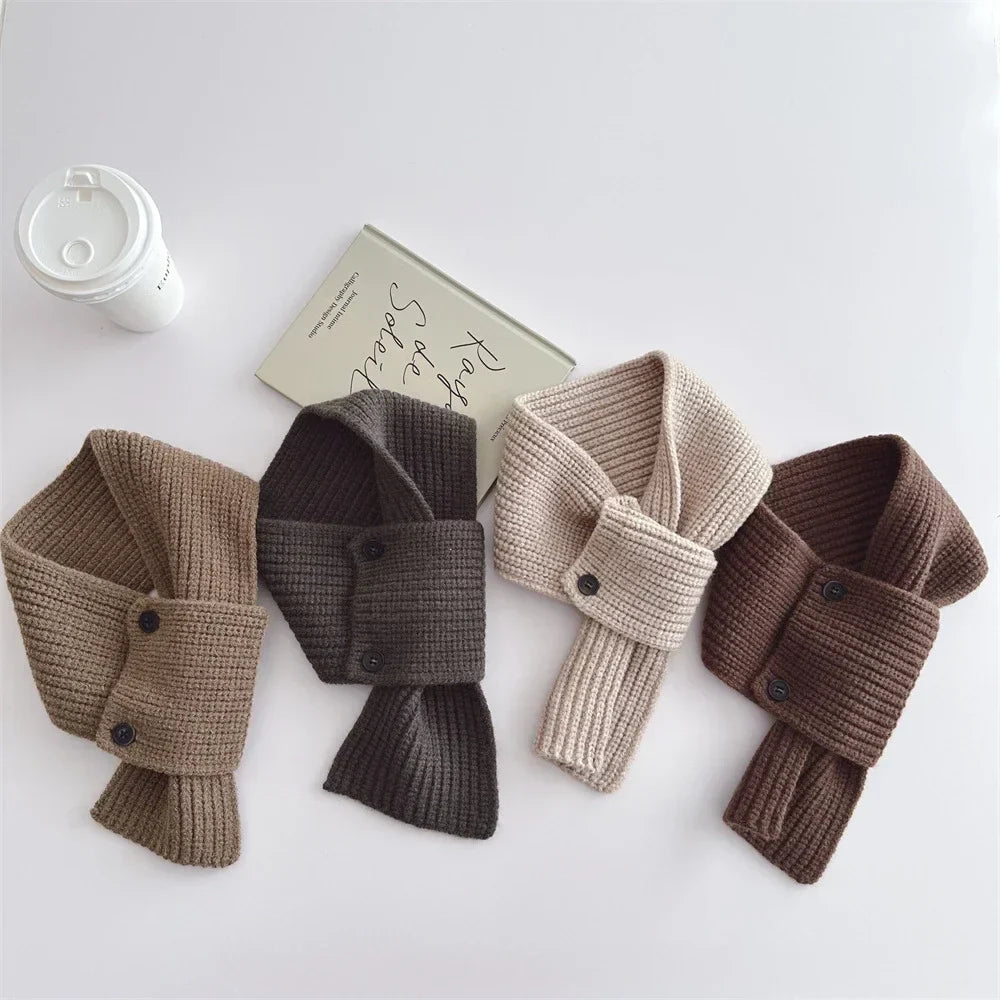 Winter boys girls fashion Korean style solid color