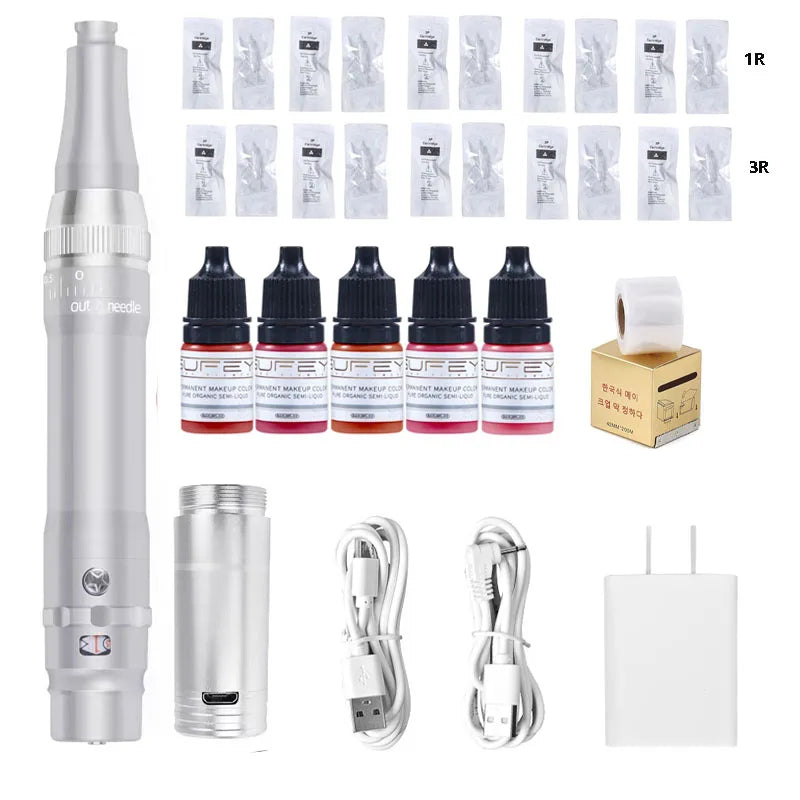 Wireless Eyebrow Tattoo Machine Kits Microblading Pens Lips