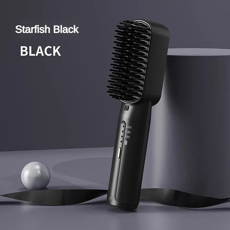 Wireless Hair Straighteners 3200mAh Mini Hot Comb Dryer