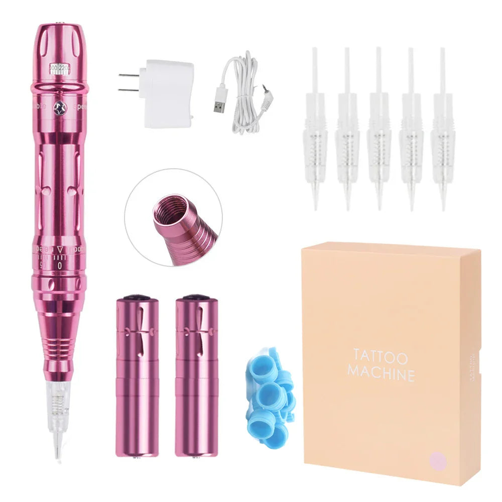 Wireless Permanent Makeup Machine Kit Micropigmentation Microblading Pen