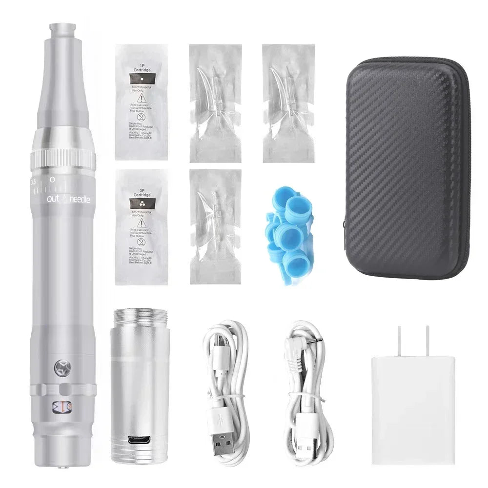 Wireless Tattoo Machine Pen Kit Eyebrow Lip Microblading