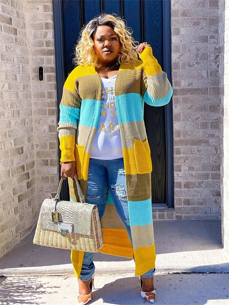 Wmstar Plus Size Outwear Women Cardigans Fall Winter