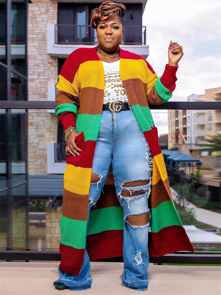 Wmstar Plus Size Outwear Women Cardigans Fall Winter