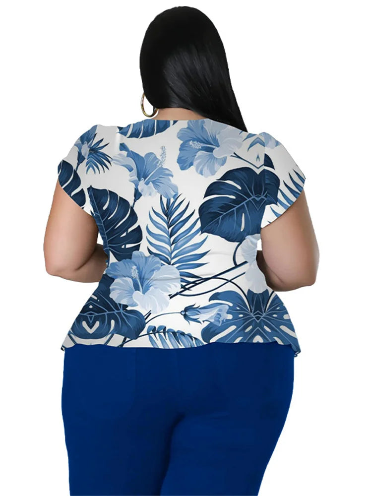 Wmstar Plus Size Two Piece Outfits Pants Sets