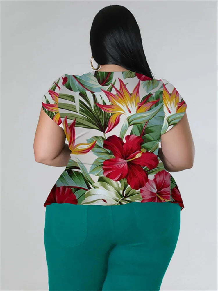 Wmstar Plus Size Two Piece Outfits Pants Sets