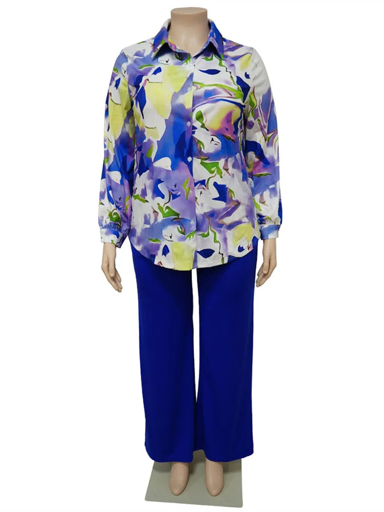 Wmstar Plus Size Two Piece Set Women 2022