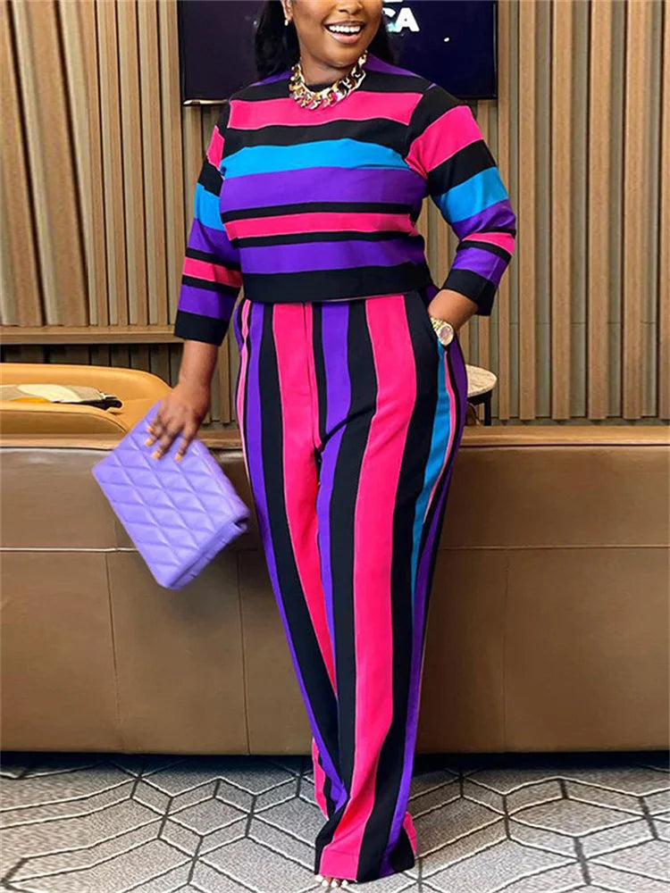 Wmstar Plus Size Two Piece Women Clothing Long