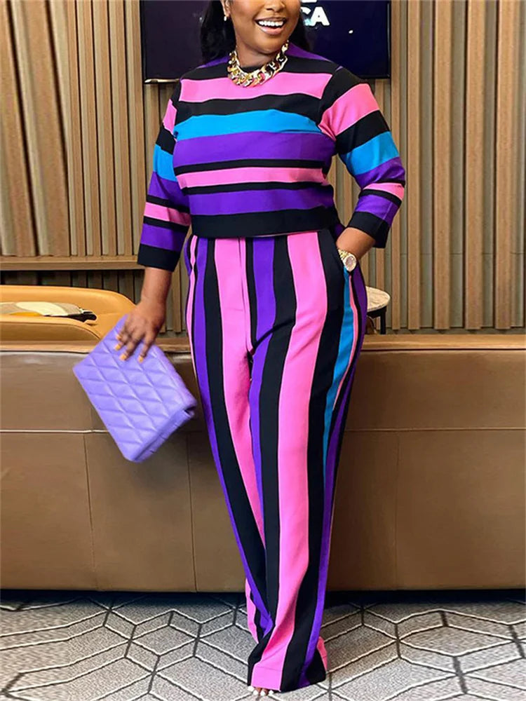 Wmstar Plus Size Two Piece Women Clothing Long