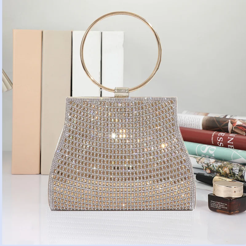 Woman Evening Bag Diamond Rhinestone Clutch Crystal Day