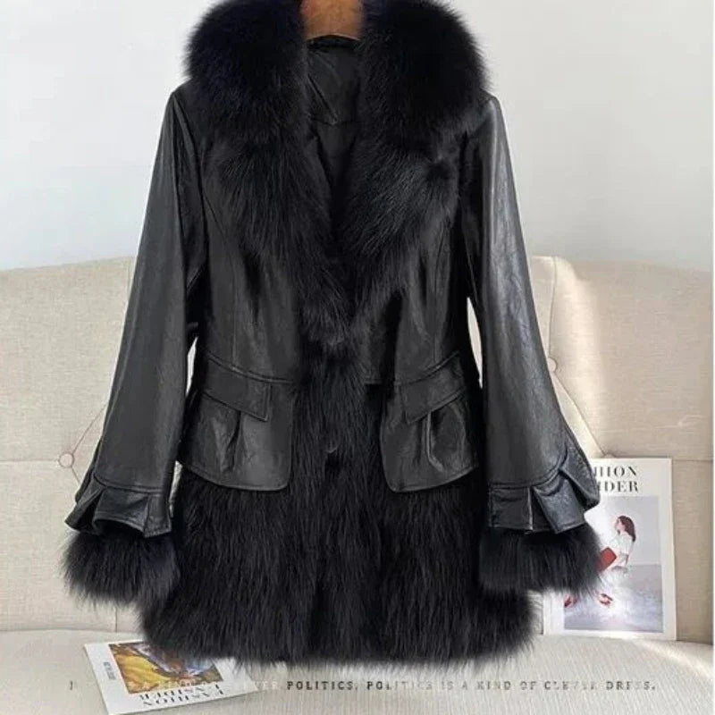 Women 2023 Winter New Imitation Fox Fur Simulation