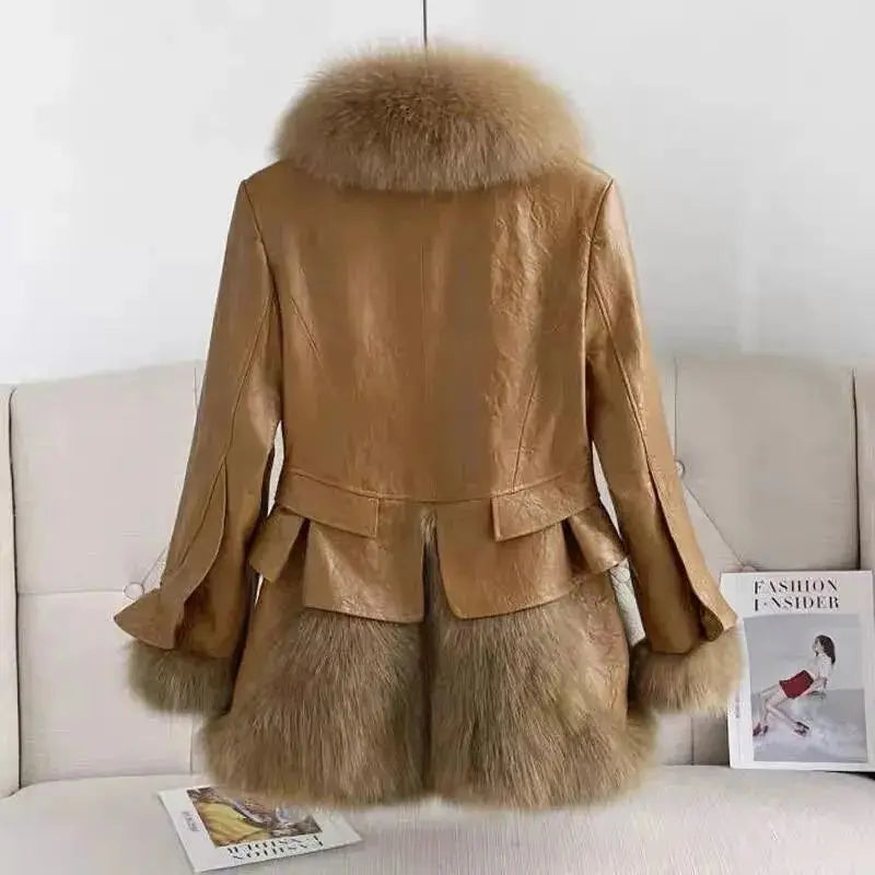 Women 2023 Winter New Imitation Fox Fur Simulation
