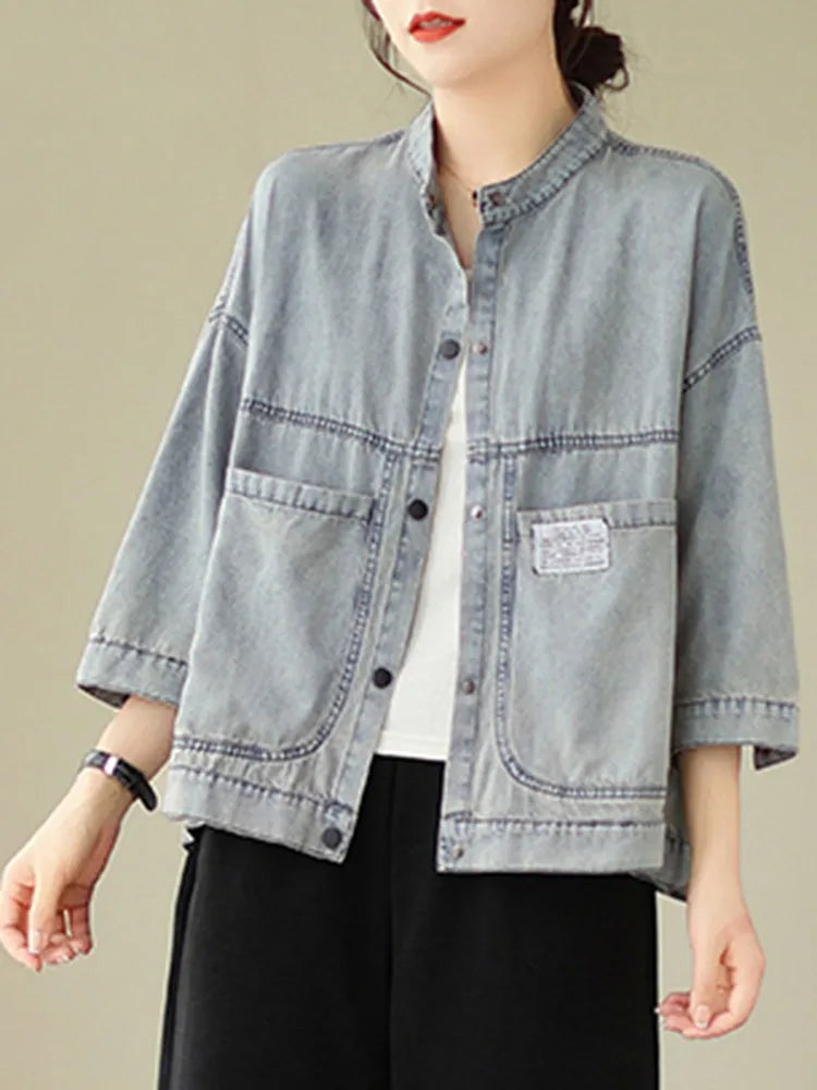 Women Casual Denim Jackets New Arrival 2023 Autumn