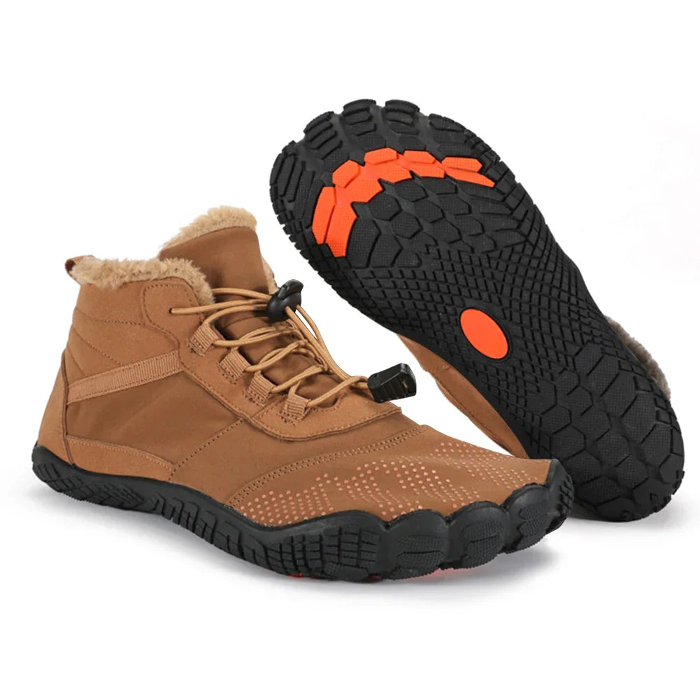 Women Men Winter Booties High-Top Barefoot Trekking Mountain