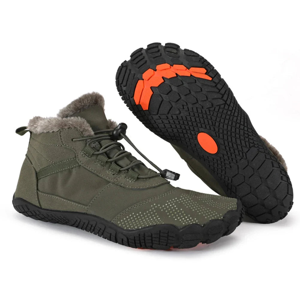 Women Men Winter Booties High-Top Barefoot Trekking Mountain