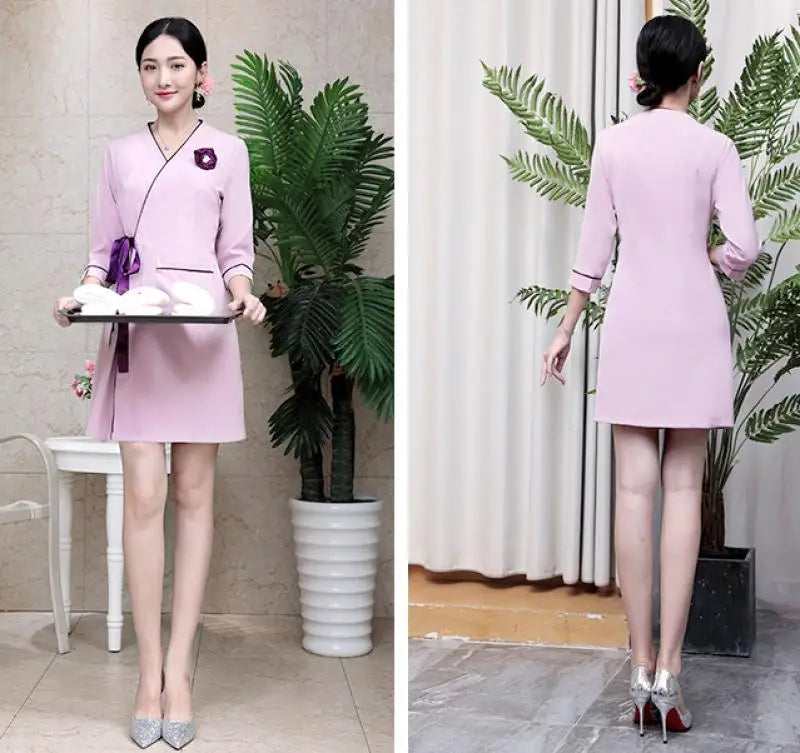 Women Uniform for Beauty Salon Sauna Foot Bath
