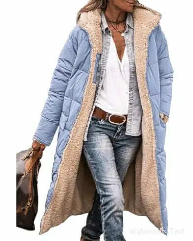 Women's 2024 Warm Winter Coats Reversible Sherpa Fleece
