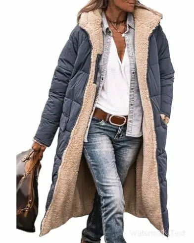 Women's 2024 Warm Winter Coats Reversible Sherpa Fleece