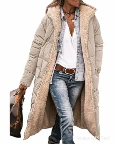 Women's 2024 Warm Winter Coats Reversible Sherpa Fleece