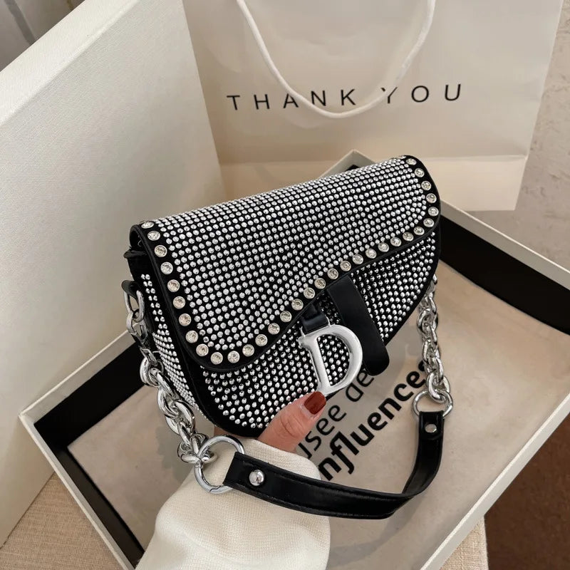 Women's Bag 2024 Trend High-Grade Thick Chain Bright