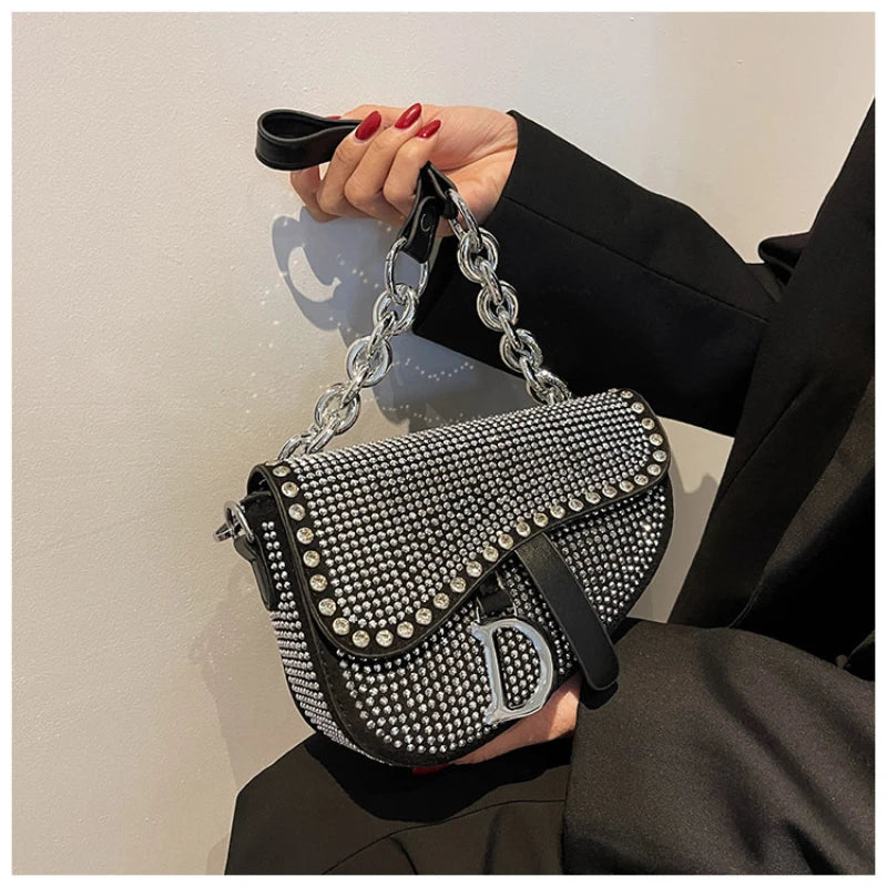Women's Bag 2024 Trend High-Grade Thick Chain Bright