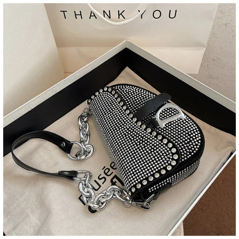 Women's Bag 2024 Trend High-Grade Thick Chain Bright