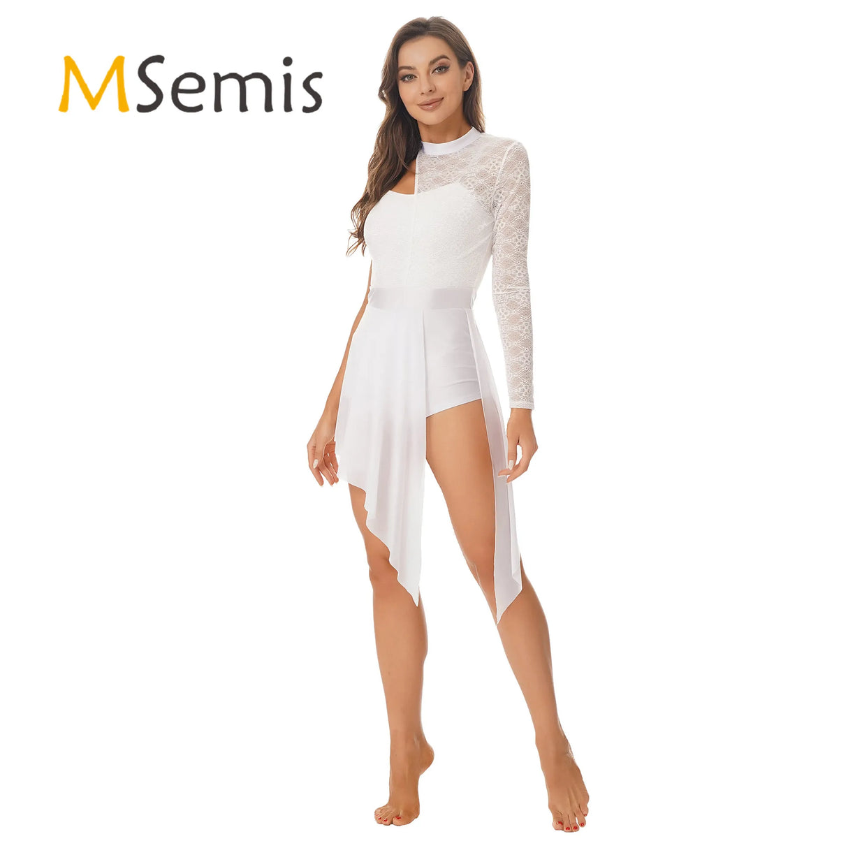 Womens Lyrical Modern Dance Dress Figure Skating Costume