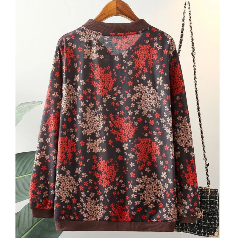Womens Plus Size Jacket Spring Autumn Casual Clothing